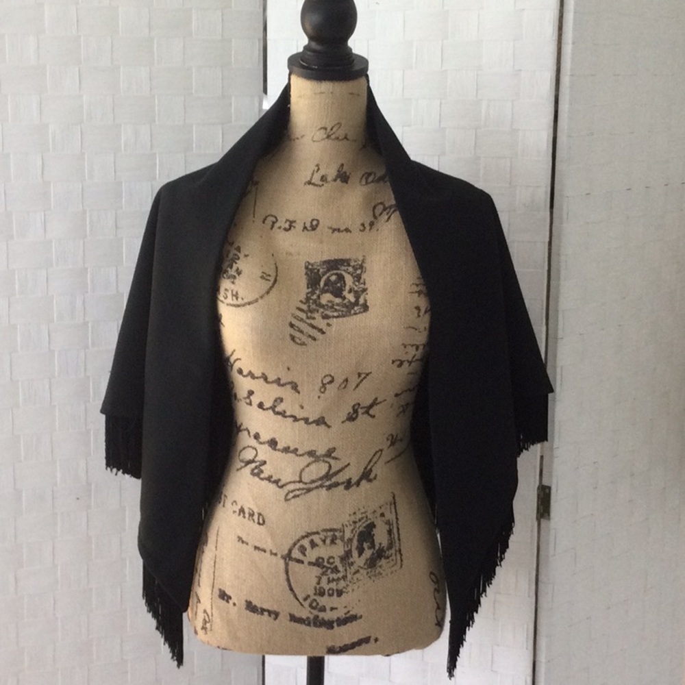 Classic Black Shawl .    #650